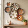 Other wall decoration - Solar Bloom: 6-Piece Handmade Wicker Wall Plate Set - SARMAL DESIGN