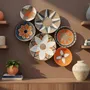 Other wall decoration - Solar Bloom: 6-Piece Handmade Wicker Wall Plate Set - SARMAL DESIGN