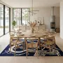 Contemporary carpets - Orbit of Expression Navy Blue Ivory Modern Handmade Area Rug - NUZRAT CARPET EMPORIOUM