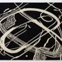 Contemporary carpets - Orbit of Expression Black Ivory Modern Handmade Area Rug - NUZRAT CARPET EMPORIOUM