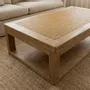 Coffee tables - ORMEA rectangular rattan coffee table - EMPREINTE DU TEMPS