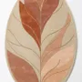 Contemporary carpets - Modern Botanica Leaf Rug — Desert sand Area Rug - NUZRAT CARPET EMPORIOUM