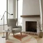 Contemporary carpets - Modern Botanica Leaf Rug — Desert sand Area Rug - NUZRAT CARPET EMPORIOUM