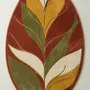 Contemporary carpets - Modern Botanica Leaf Rug — Earthen Harvest Area Rug - NUZRAT CARPET EMPORIOUM