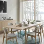 Contemporary carpets - Modern Botanica Leaf Rug — Ethereal Ocean Area Rug - NUZRAT CARPET EMPORIOUM