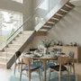 Contemporary carpets - Modern Botanica Leaf Rug — Ethereal Ocean Area Rug - NUZRAT CARPET EMPORIOUM