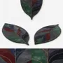 Contemporary carpets - Modern Botanica Leaf Rug — Midnight Forest Area Rug - NUZRAT CARPET EMPORIOUM