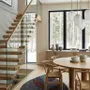 Contemporary carpets - Modern Botanica Leaf Rug — Midnight Forest Area Rug - NUZRAT CARPET EMPORIOUM