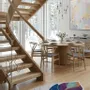 Contemporary carpets - Modern Botanica Leaf Rug — Twilight Flora Area Rug - NUZRAT CARPET EMPORIOUM