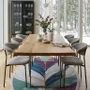 Contemporary carpets - Modern Botanica Leaf Rug — Twilight Flora Area Rug - NUZRAT CARPET EMPORIOUM