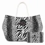Sacs et cabas - Beach Bag Big Animalier Black&White - BEACH VIBES