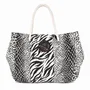 Sacs et cabas - Beach Bag Medium Animalier Black&White - BEACH VIBES