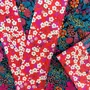 Sleepwear - Long Kimono Robe Ciara Fuchsia - Made with Liberty Fabric - LIME TREE DESIGN