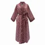 Vêtements de nuit - Peignoir kimono long Poppy Forest, fabriqué en tissu Liberty - LIME TREE DESIGN