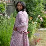 Vêtements de nuit - Peignoir kimono long Poppy Forest, fabriqué en tissu Liberty - LIME TREE DESIGN
