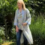 Sleepwear - Long Kimono Robe Margaret Annie Pastel - Made with Liberty Fabric - LIME TREE DESIGN