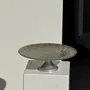 Plateaux - Présentoir à gâteaux sur piédouche en verre effet plumes de paon D33 - OFFICE OBJETS