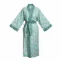 Sleepwear - Long Kimono Robe Green Betsy - Made with Liberty Fabric - LIME TREE DESIGN