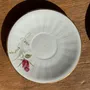 Decorative objects - Pair of white ADP France porcelain cups with floral pattern - OFFICE OBJETS