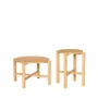 Tables basses - Four Table basse Naturel (set de 2) - HÜBSCH