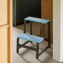 Tabourets - Step Tabouret Bleu/Marron - HÜBSCH