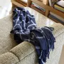 Plaids - Flok Plaid Bleu foncé - HÜBSCH