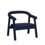 Lounge chairs - Ouli Lounge Chair Dark blue - HÜBSCH