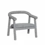 Chaises longues - Ouli Fauteuil lounge Gris clair chiné - HÜBSCH