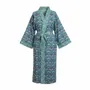 Vêtements de nuit - Peignoir kimono long Strawberry Thief Blue - Fabriqué en tissu Liberty - LIME TREE DESIGN