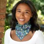 Foulards et écharpes - Écharpe bandana carrée en coton : fabriquée en tissu Liberty Strawberr - LIME TREE DESIGN