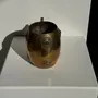Mugs - Indian gold metal mug inlaid with stones H11 D7 - OFFICE OBJETS