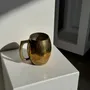 Tasses et mugs - Mug indien en métal doré gravé de motifs floraux H11 - OFFICE OBJETS