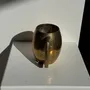 Tasses et mugs - Mug indien en métal doré gravé de motifs floraux H11 - OFFICE OBJETS
