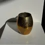 Tasses et mugs - Mug indien en métal doré gravé de motifs floraux H11 - OFFICE OBJETS