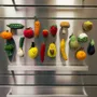 Objets déco enfant - Magnets en laine colorés représentant des fruits et des légumes - PERSON'ELLE
