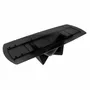 Dining Tables - Extendable barrel oval dining table in black glass, steel, dark grey fiberglass and metal - ANGEL CERDÁ