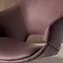 Chaises - Chaise pivotante en similicuir marron cuivré - ANGEL CERDÁ