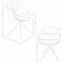 Chaises - Chaise pivotante en similicuir marron cuivré - ANGEL CERDÁ