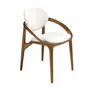 Chairs - Off-white fabric chair - ANGEL CERDÁ