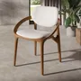 Chairs - Off-white fabric chair - ANGEL CERDÁ