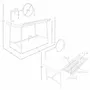 Bureaux - Bureau coiffeuse en noyer avec plateau en bois blanc et miroir - ANGEL CERDÁ