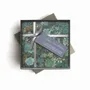 Scarves - Cotton Square Bandana Scarf: Made from Liberty Fabric Ciara Green - LIME TREE DESIGN