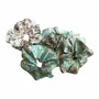 Hair accessories - 6 Assorted Green Cotton Scrunchies - Liberty Collection - LIME TREE DESIGN
