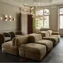 Canapés pour collectivités - Canapé Modulaire sur-mesure BANDA en Velours Mohair, option COM/COL - DUISTT