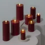 Éclairage LED - Classic Pillar Candle - Cranberry Red - PIFFANY COPENHAGEN