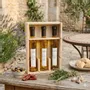 Delicatessen - DISCOVERY WOOD BOX 3 Flavoured Olive oils Virgin Olive oil Tomato, Garlic and Thyme Original Bottle 20cl Virgin Olive oil Lemon and Rosemary Original Bottle 20cl Virgin Olive oil With Herbs from Provence Original Bottle 20cl Wooden box aperitif tray0 - CATRICE GOURMET