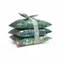 Home fragrances - Stack of 3 Square Liberty Cotton Lavender Sachets - Greens - LIME TREE DESIGN