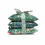 Home fragrances - Stack of 3 Square Liberty Cotton Lavender Sachets - Greens - LIME TREE DESIGN