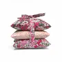 Home fragrances - Stack of 3 Square Liberty Cotton Lavender Sachets - Pink - LIME TREE DESIGN