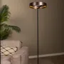 Floor lamps - Lucide LEONARD Lampadaire Diam 40cm LED CCT 2200-4000K Couleur Café - LUCIDE